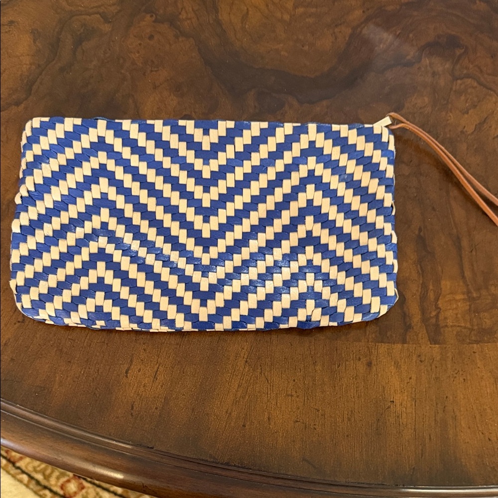 Christopher Kon Woven Leather Clutch
